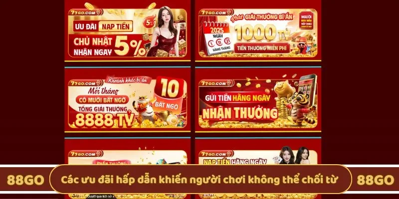 Các ưu đãi hấp dẫn khiến người chơi không thể chối từ