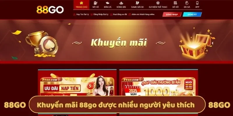 Khuyến mãi 88go được nhiều người yêu thích 