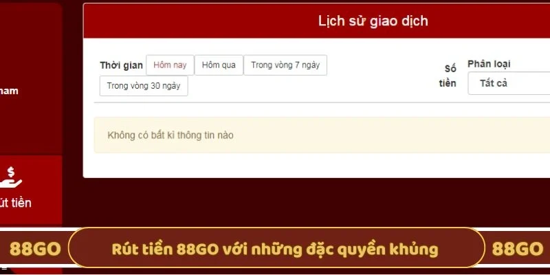 Rút tiền 88GO với những đặc quyền khủng 